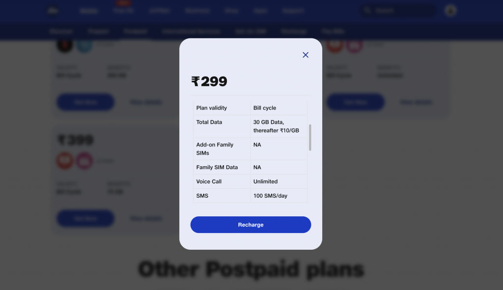 Jio Rs 199 Postpaid Plan Gets a Price Hike, Now Priced at Rs 299 With Extra Data - MySmartPrice