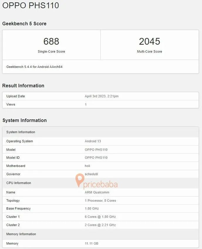 OPPO A1 5G