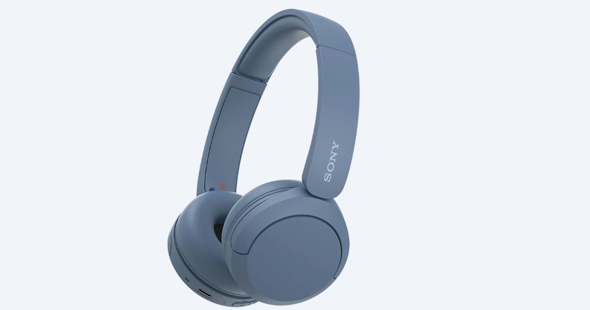 Sony WH-CH520 headphones in Blue colour option