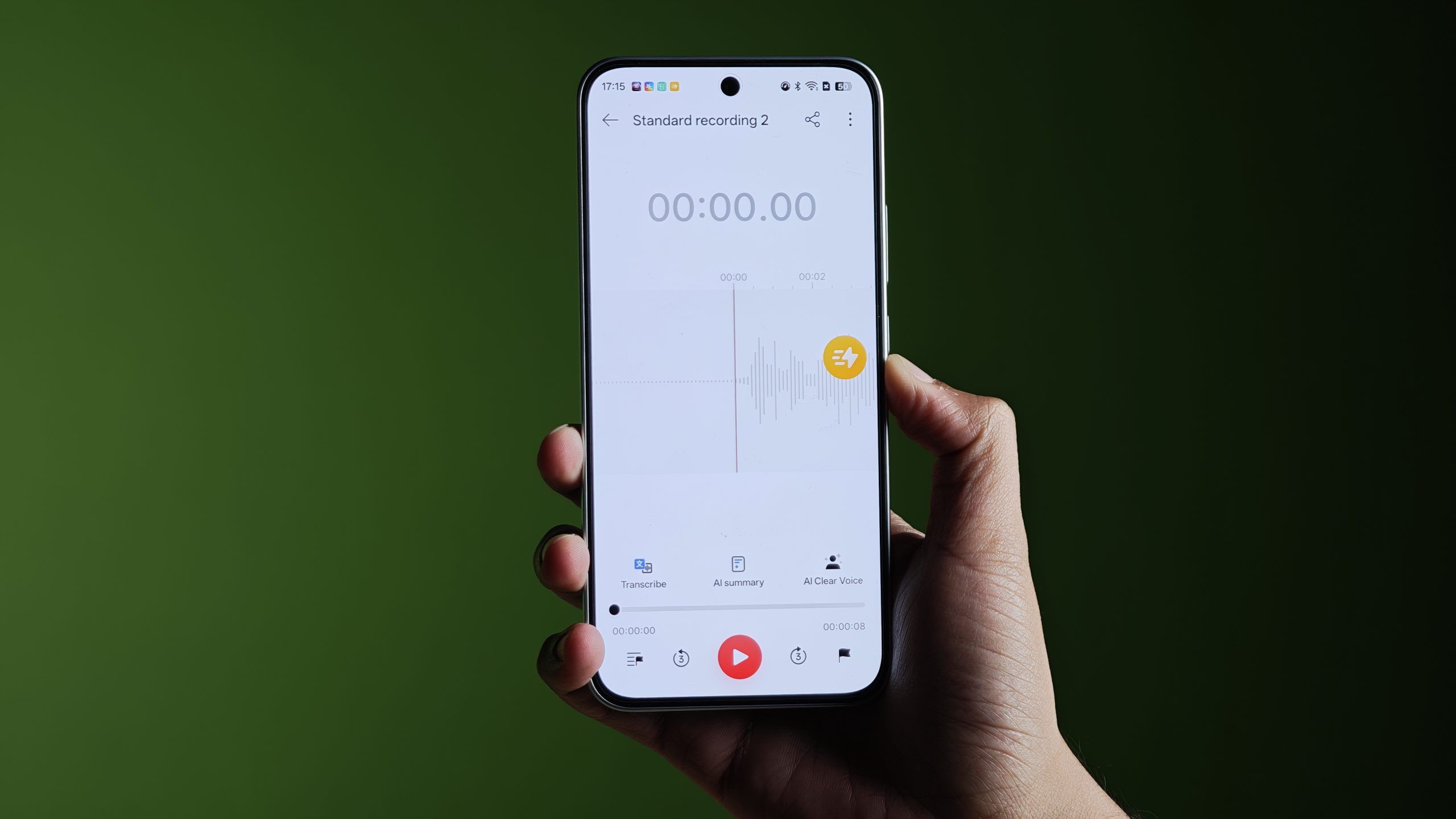 AI recorder OPPO F33 Pro