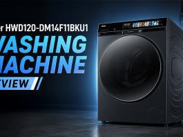 Haier HWD120-DM14F11BKU1 Review: A Premium Washer-Dryer With the Best Control Panel I've Seen Yet