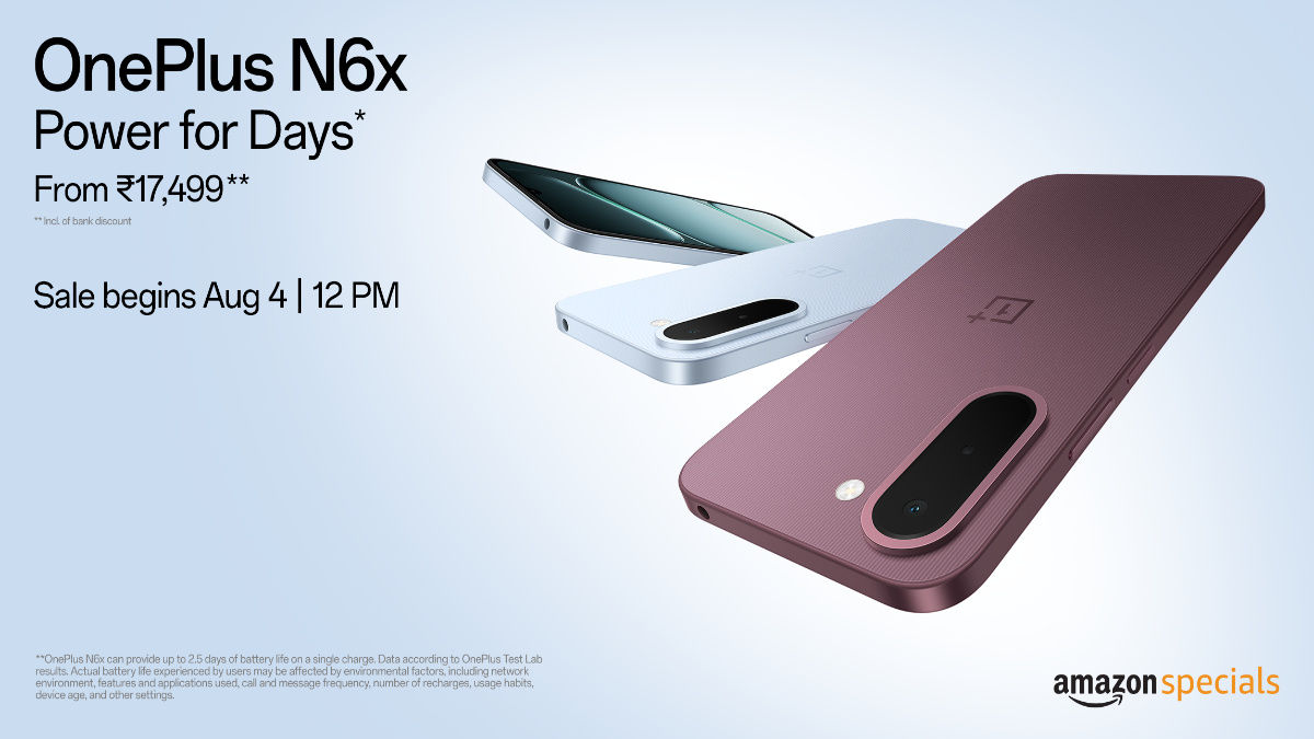 OnePlus N6x Launched in India With 7,000mAh Battery, MediaTek Dimensity 6360 Apex, 120Hz Display, Military-Grade Durability - Gear