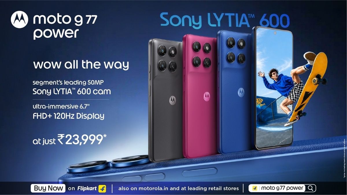 Motorola g77 Power Goes on Sale in India at Rs. 23,999 - Gear