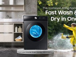 Samsung Positions Bespoke AI Washer Dryer as a Monsoon-Ready Laundry Solution