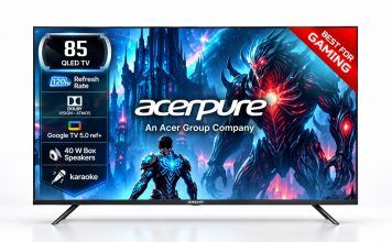 Acerpure Nitro QLED TVs Launched in India, Bringing 75-Inch to 100-Inch Screens From Rs 59,999