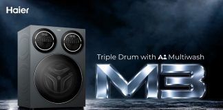 Haier Expands Premium Lineup in India With M3 Triple-Drum Washing Machine