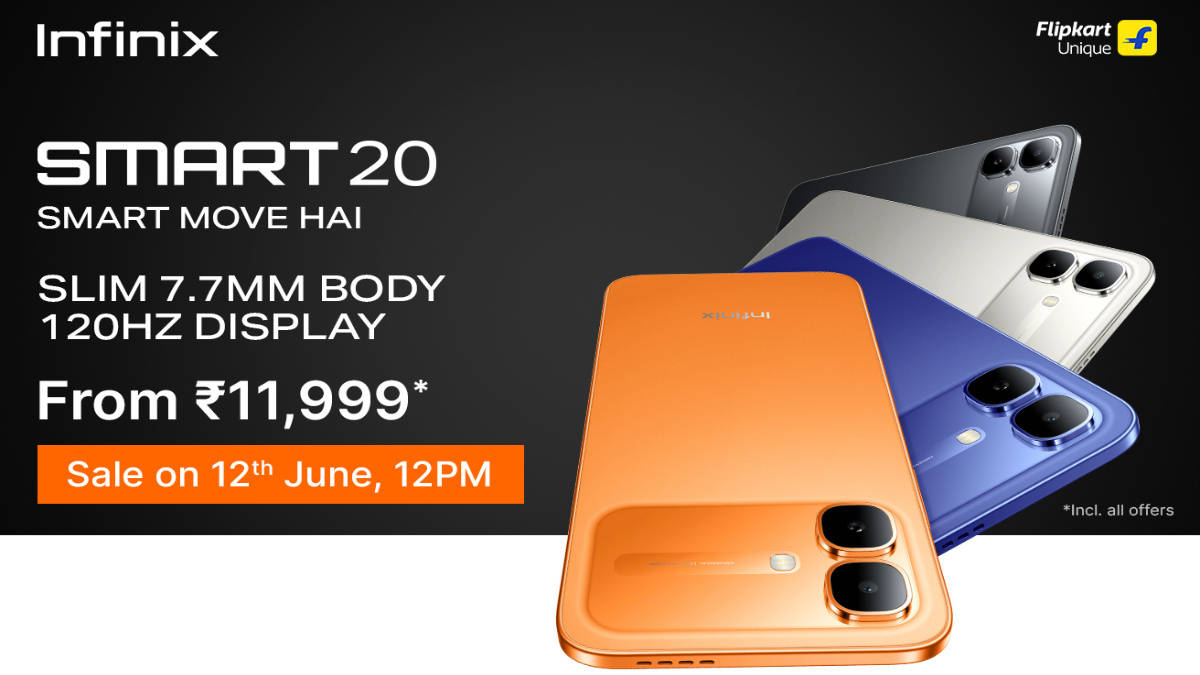 Infinix SMART 20 Launched in India With 120Hz Display, IP64 Rating, and ...